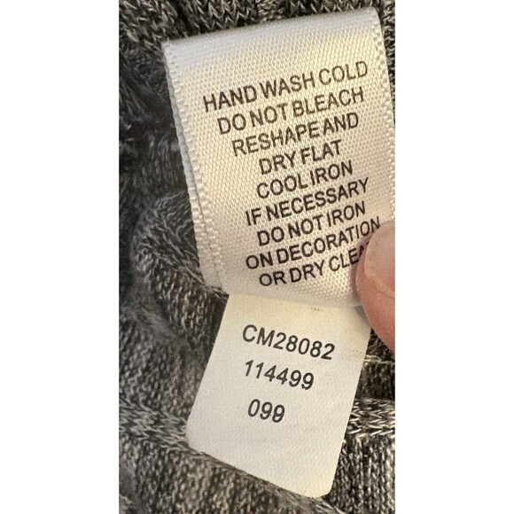 CUPIO Tunic Dress GREY Heather Stretch Rayon Polyester Side Pockets Tee Top XL - Picture 6 of 6